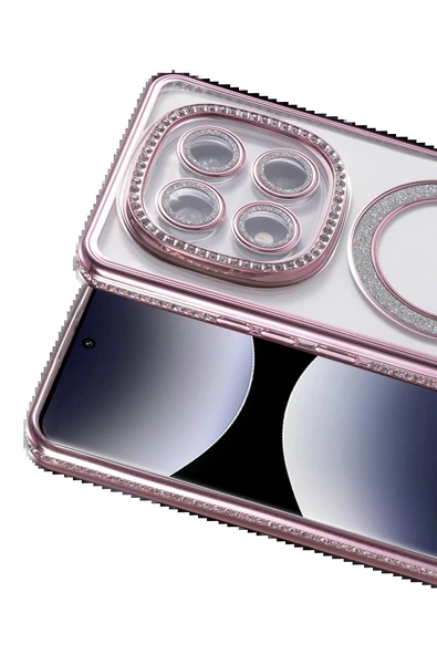 Xiaomi Redmi Note 14 Pro 4G Joke Simli Magneticsafe Kılıf - Pembe-(5796) - Resim 2