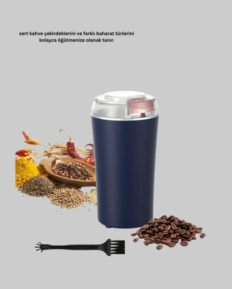 Kahve ve Baharat Öğütücü Otomatik Mekanizmalı Dayanıklı Çelik - Resim 2