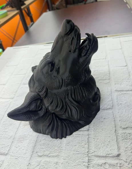 Siyah Ayı Figürü Duvar Dekoru Asılabilir Hediyelik Heykel 25x19 cm ürün görseli 1