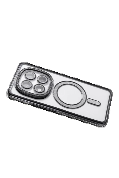 Xiaomi Redmi Note 14 Pro 4G Joke Simli Magneticsafe Kılıf - Siyah-(5796) - Resim 4