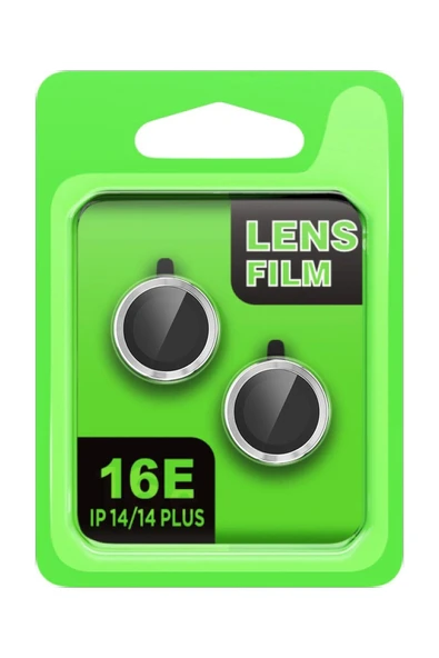 Apple iPhone 16E Raze Metal Kamera Lens - Gümüş-(5796) ürün görseli 1