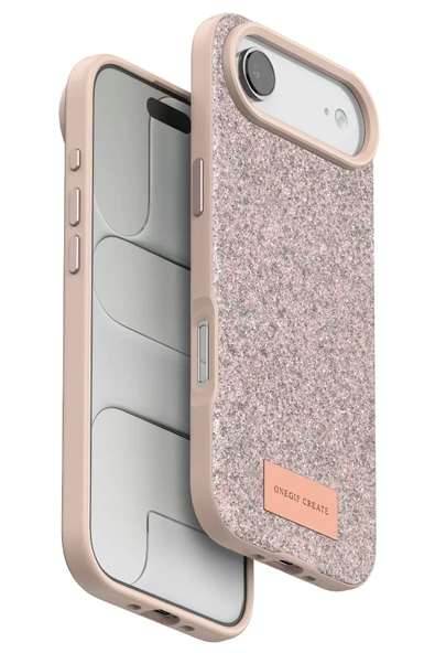 Apple iPhone 17 Air Bright Simli Kapak - Pembe-(5796) ürün görseli 1