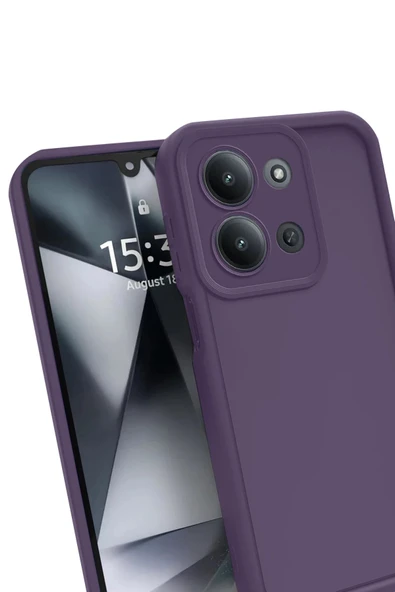 Xiaomi Redmi 15C 4G Viera Silikon - Mürdüm-(5796) - Resim 3