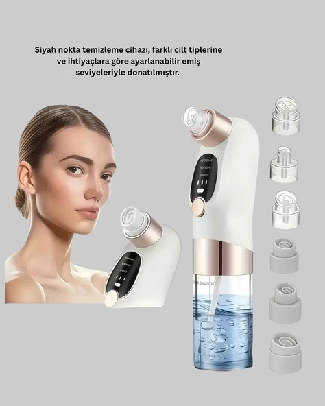 Vakum Teknolojili Siyah Nokta Temizleyici – Cilt Tonu Eşitleyen Masajlı Cilt Bakım Cihazı - Resim 2