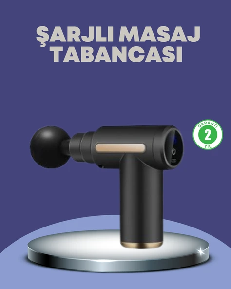 Sporcu Kas Masaj Tabancası 6 Kademe Güçlü Titreşim 4 Başlık Şarjlı Masaj Aleti ürün görseli 1