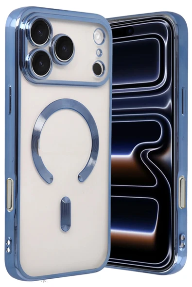 Apple iPhone 17 Pro Max Kross Magneticsafe Kapak - Sierra Blue-(5796) ürün görseli 1
