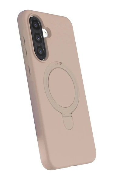 Samsung Galaxy A17 5G Regal Magsafe Standlı Kapak - Çöl Titanyum-(5796) - Resim 3