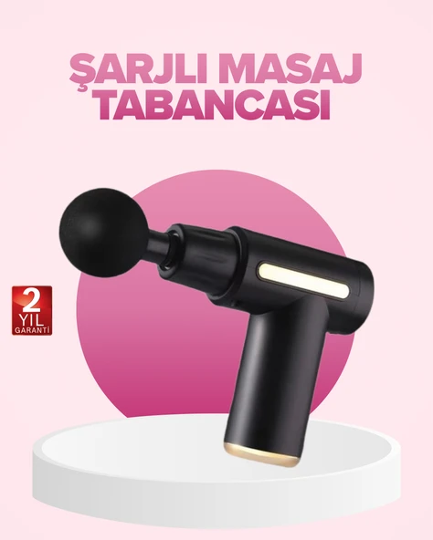 Profesyonel Masaj Tabancası 6 Kademeli Derin Kas Terapisi 4 Başlıklı Şarjlı Sessiz Motor ürün görseli 1