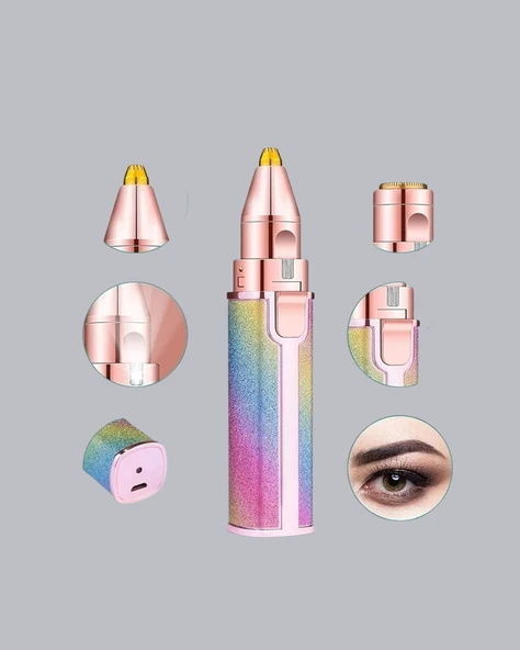 Şarjlı Mini Yüz ve Kaş Epilatörü – Ağrısız ve Hassas Temizlik - Resim 3