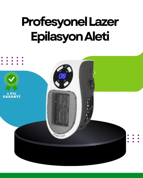 LED Ekranlı Ayarlanabilir Sıcaklık Mini Priz Isıtıcı Sessiz ürün görseli 1