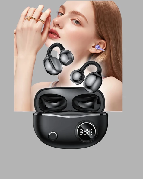 Açık Kulak Bluetooth Kulaklık 5.4 APTX Destekli Ergonomik Tasarım - Resim 3