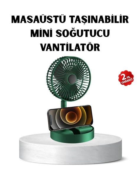 Taşınabilir Katlanabilir Mini Fan 3 Kademeli Şarj Edilebilir ürün görseli 1