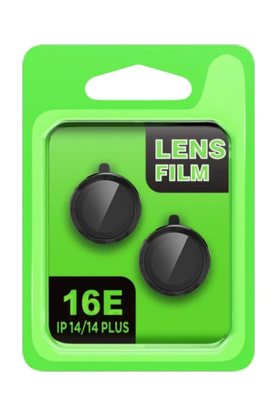 Apple iPhone 16E Raze Metal Kamera Lens - Siyah-(5796) ürün görseli 1