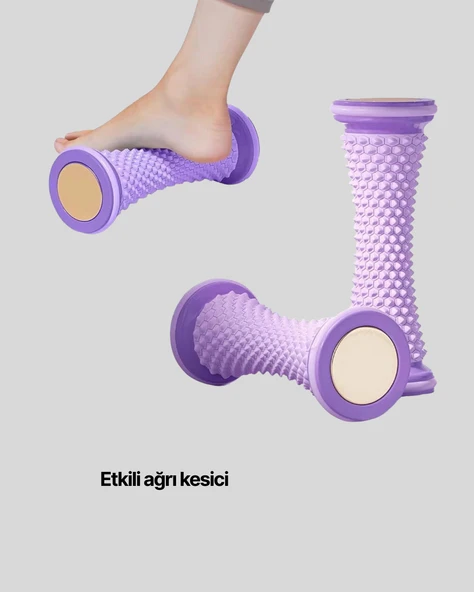 Ayak Masaj Rulosu Akupresur Silindir Kas Gevşetici Taşınabilir - Resim 3