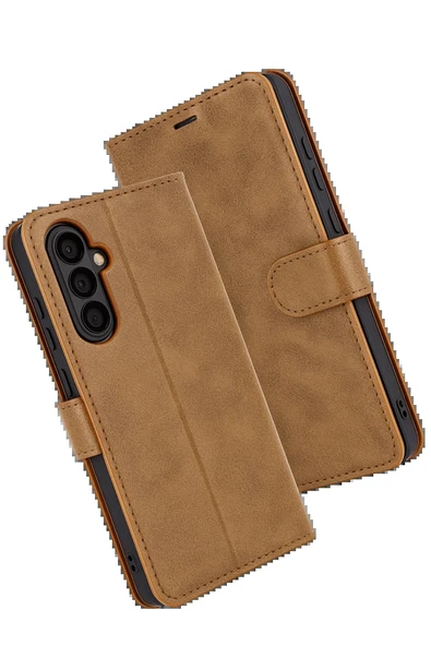 Samsung Galaxy S25 FE Trend S Plus Kapaklı Kılıf - Taba-(5796) - Resim 2