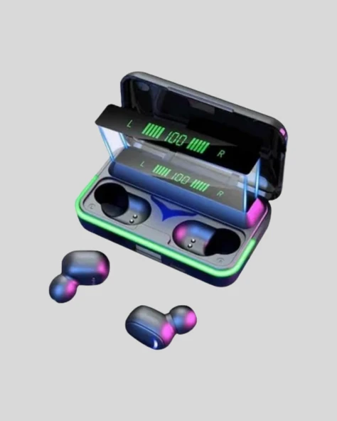 Kablosuz Oyuncu Kulaklığı Powerbank Şarj Kutulu RGB 5.1 - Resim 2