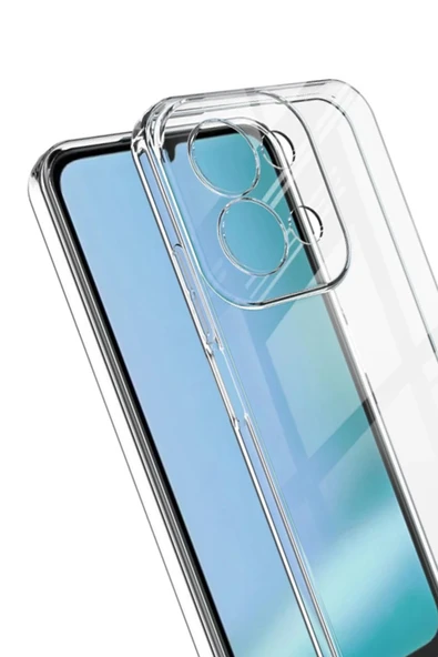 Xiaomi Redmi 15C 4G Lüx Şeffaf Silikon - Şeffaf-(5796) - Resim 3