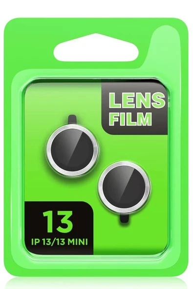 iPhone 13 Mini Raze Metal Kamera Lens - Kırmızı-(5796) - Resim 2