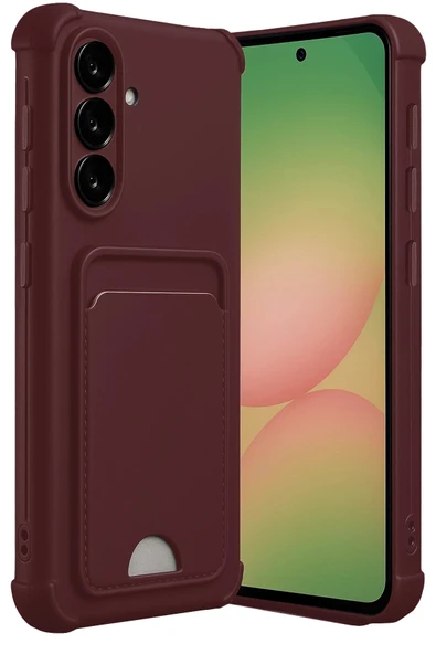 Samsung Galaxy A17 5G Kelvin Kartvizitli Silikon - Bordo-(5796) ürün görseli 1