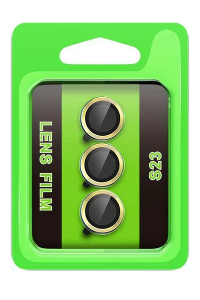 Samsung Galaxy S23 Raze Metal Kamera Lens - Sarı-(5796) ürün görseli 1