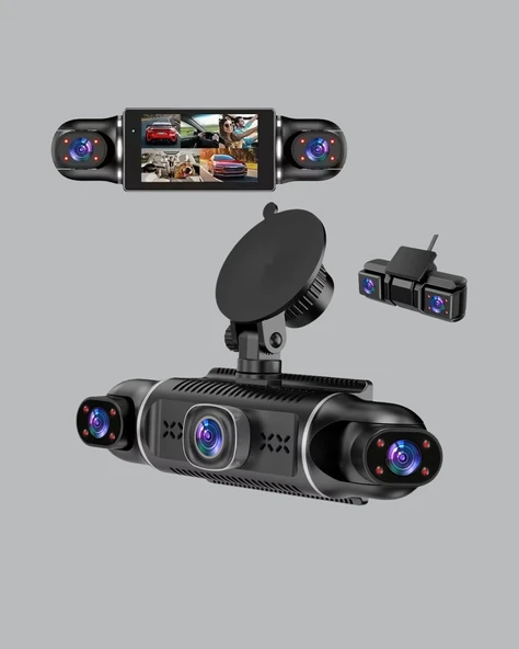 4 Kameralı Araç Kayıt Cihazı Full HD Park İzleme Gece Görüş - Resim 4