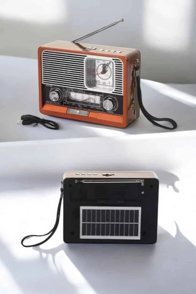 Nostaljik Radyo USB,AUX Ve SD Kart Girişli Bluetooth Bağlantılı - Resim 3