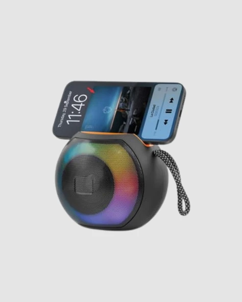 Bluetooth 5.0 Hoparlör – RGB Işıklı, Güçlü Bas ve 360° Surround Ses - Resim 4