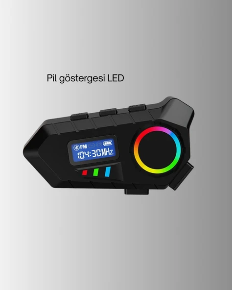 Kablosuz Bluetooth İnterkom IP65 Suya Dayanıklı 40mm HD Ses ve 40 Saat Pil ürün görseli 1