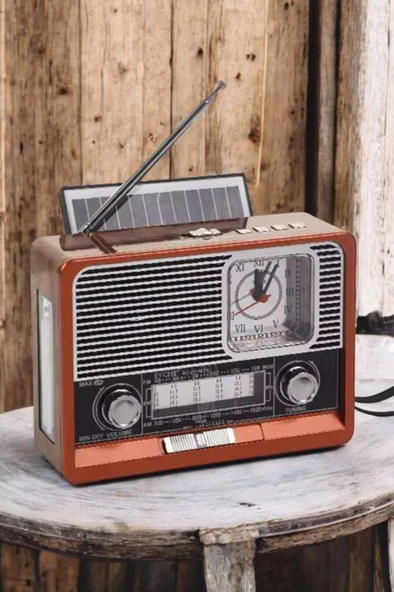 Nostaljik Radyo USB,AUX Ve SD Kart Girişli Bluetooth Bağlantılı - Resim 2