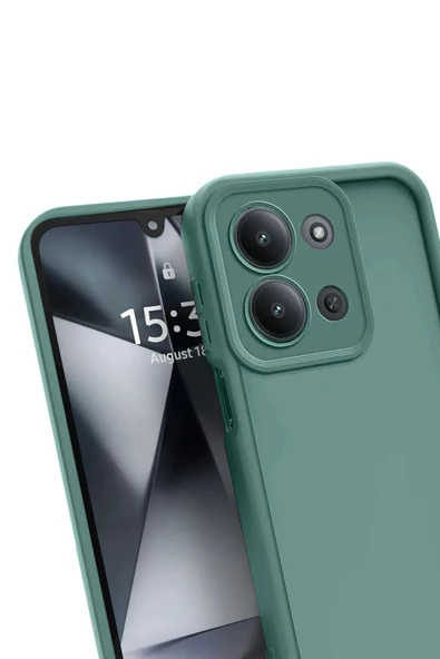 Xiaomi Redmi 15C 4G Viera Silikon - Koyu Yeşil-(5796) - Resim 2