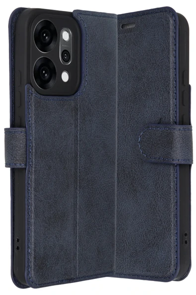 Oppo Reno 14 Trend S Plus Kapaklı Kılıf - Lacivert-(5796) ürün görseli 1