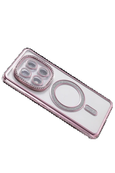 Xiaomi Redmi Note 14 Pro 4G Joke Simli Magneticsafe Kılıf - Pembe-(5796) - Resim 4