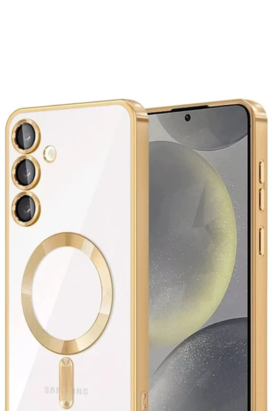 Samsung Galaxy A17 5G Kross Magneticsafe Kapak - Gold-(5796) - Resim 2