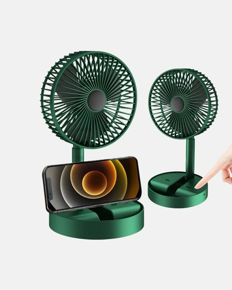Taşınabilir Katlanabilir Mini Fan 3 Kademeli Şarj Edilebilir - Resim 2