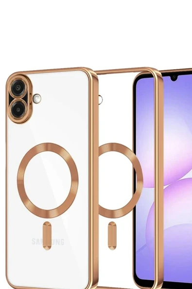 Samsung Galaxy A07 Kross Magneticsafe Kapak - Çöl Titanyum-(5796) - Resim 2