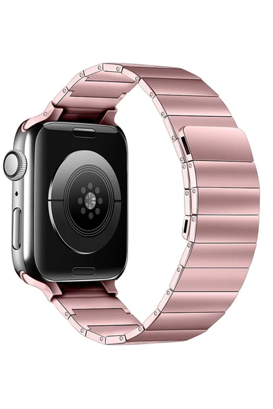 Apple Watch 42mm KR404 Huks Kordon - Rose Gold-(5796) ürün görseli 1