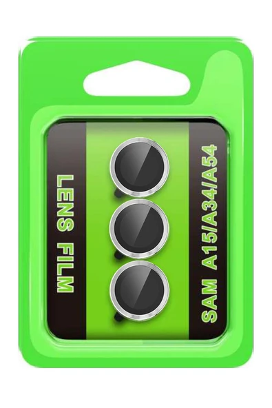 Samsung Galaxy A15 4G Raze Metal Kamera Lens - Gümüş-(5796) ürün görseli 1