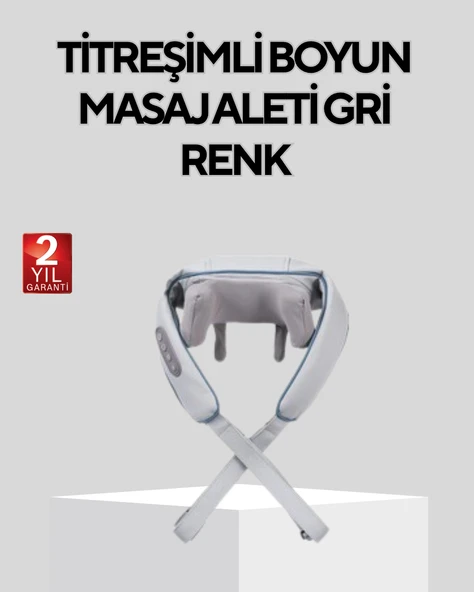 Isı Terapili Boyun ve Omuz Masaj Cihazı Sessiz Motorlu Çok Bölgeli Kullanım ürün görseli 1