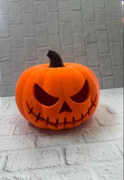 Kapaklı Balkabağı Dekor Kutusu 21×15 cm Halloween Temalı Saklama ürün görseli 1