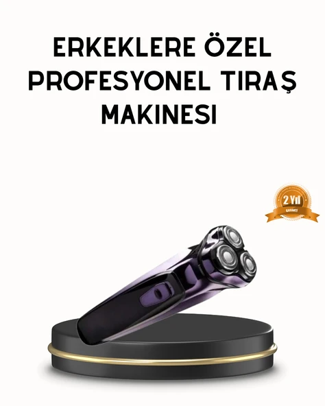 Kompakt Şarjlı Saç Sakal Tıraş Makinesi Kuru Kullanım Özellikli ürün görseli 1