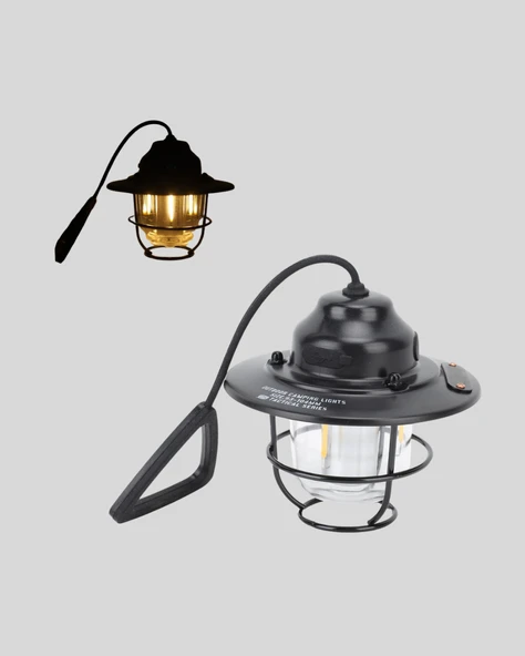 Retro Kamp Lambası Su Geçirmez Taşınabilir Gece Işığı Uzun Pil Ömürlü ürün görseli 1