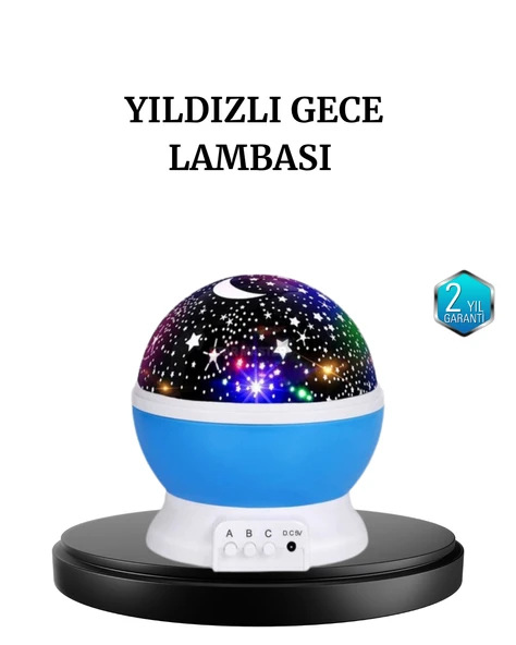 Renkli LED Gece Lambası 6 Işık Modlu Çocuk Odası Atmosfer Aydınlatma ürün görseli 1