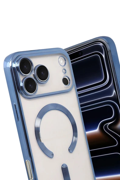 Apple iPhone 17 Pro Kross Magneticsafe Kapak - Sierra Blue-(5796) - Resim 3