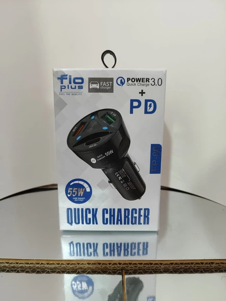 FİO PLUS 55W ÇAKMAKLIK HIZLI ŞARJ ürün görseli 1