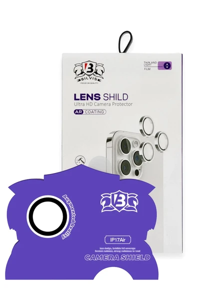 Apple iPhone 17 Air Bilvis Titan Kamera Lens - Gümüş-(5796) ürün görseli 1