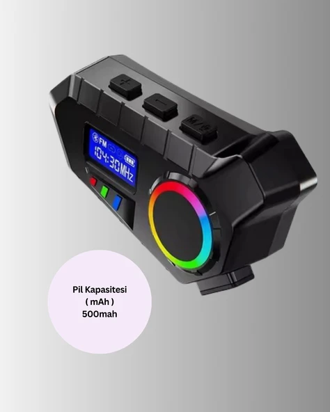 Bluetooth 5.4 Kablosuz Hoparlör IP65 Su Geçirmez ve 40 Saat Uzun Pil Ömürlü ürün görseli 1