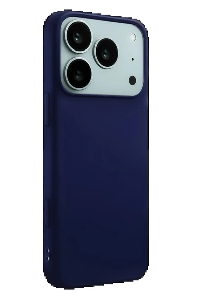 Apple iPhone 17 Pro Nano içi Kadife Silikon - Lacivert-(5796) - Resim 3