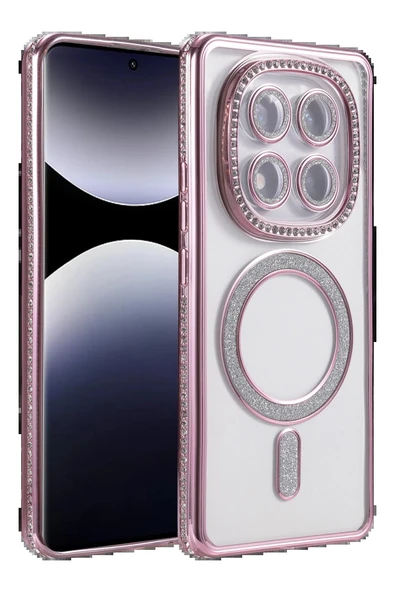 Xiaomi Redmi Note 14 Pro 4G Joke Simli Magneticsafe Kılıf - Pembe-(5796) ürün görseli 1