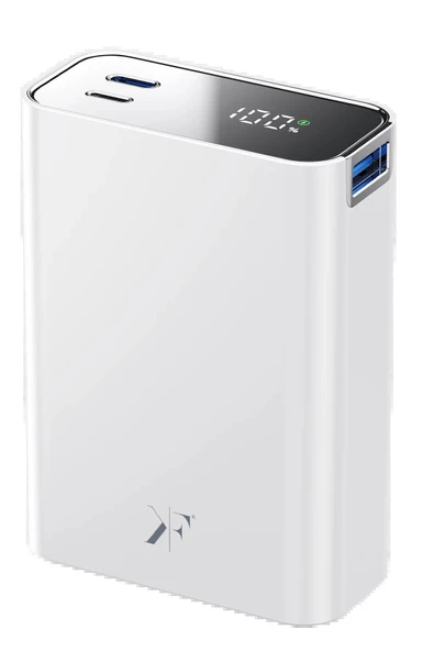 PW501 20.000 mAh Dijital Göstergeli 2 Adet 45W Type-C ve 22.5W USB Çıkışlı Şarj PD Hızlı Şarj Magsafe Powerbank - Beyaz-(5796) ürün görseli 1