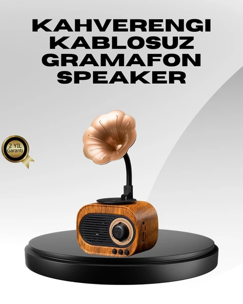 Kablosuz Retro Radyo Hoparlör 5W Güçlü Ses USB Hafıza Kart Destekli ürün görseli 1
